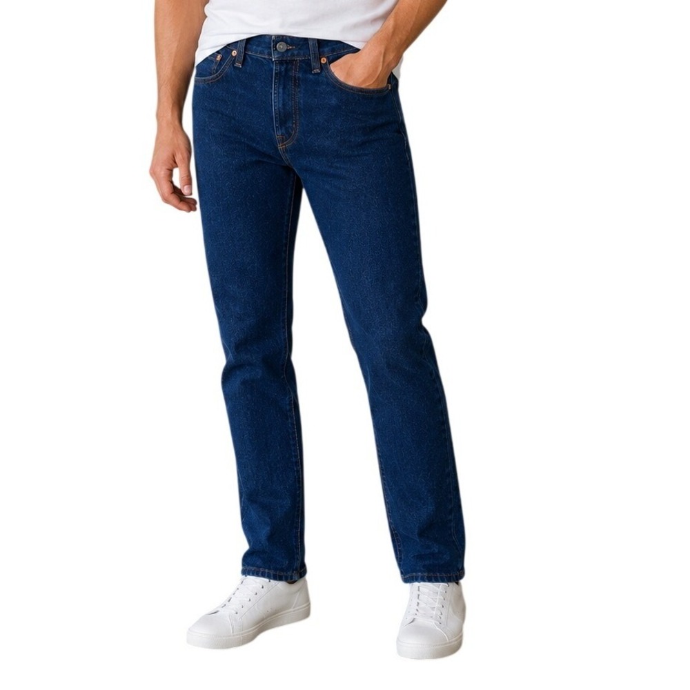 Levis 501 Dark Wash Indigo Straight Leg Original Fit Denim Jeans Men's W28 L30